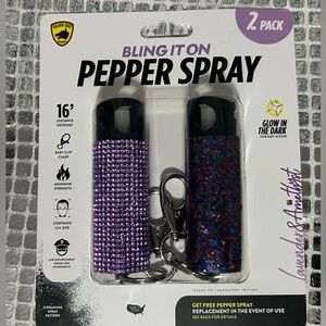 Bling it on 2 pack pepper spray